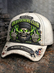 Old Fuckers Club Printed Casual Unisex Cap