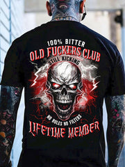 Men's Old Fuckers Club Printed Casual T-Shirt