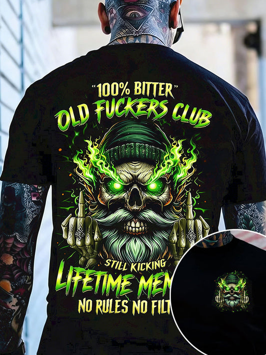 Men's Old Fuckers Club Printed Casual T-Shirt