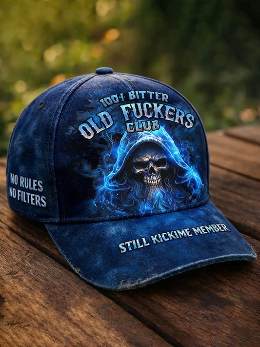 Old Fuckers Club Printed Casual Unisex Cap