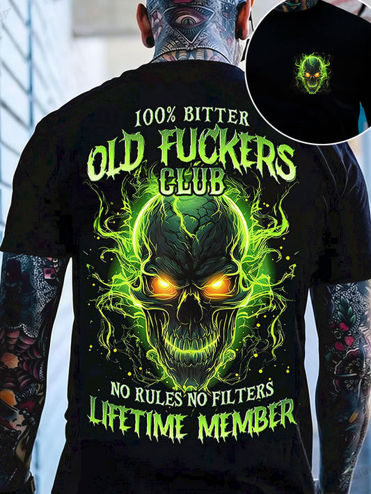 Men's Old Fuckers Club Printed Casual T-Shirt