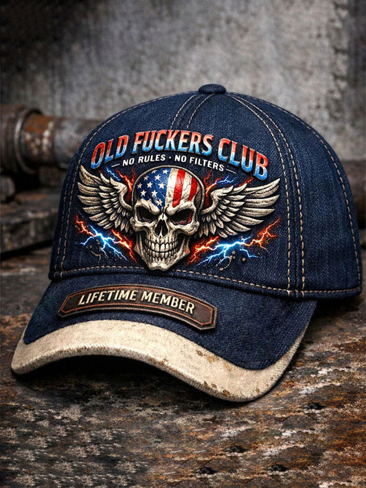 Old Fuckers Club Printed Casual Unisex Cap