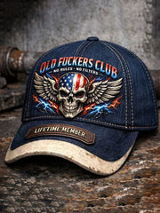 Old Fuckers Club Printed Casual Unisex Cap