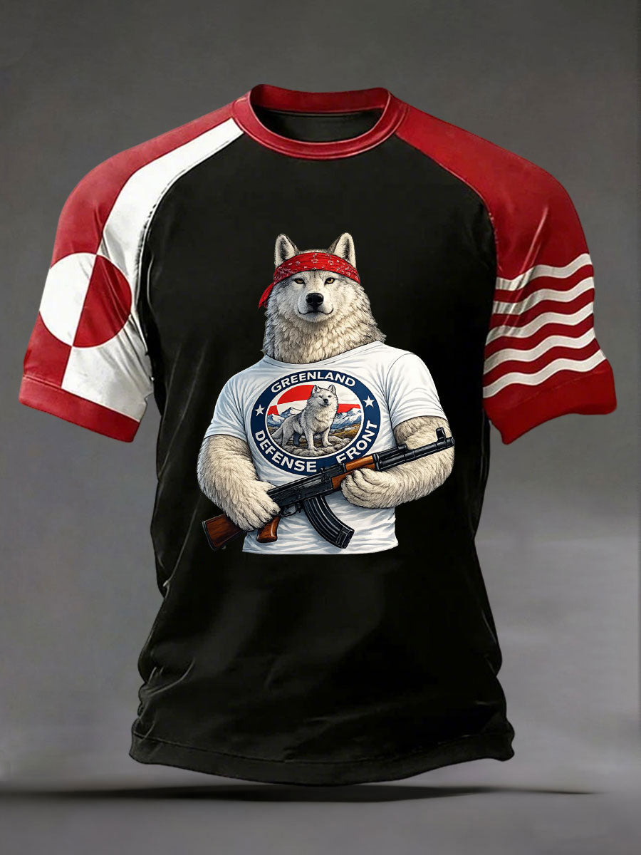Men's Greenland Printed Casual T-Shirt