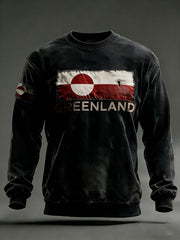 Men's Greenland Print Casual Sweatshirt