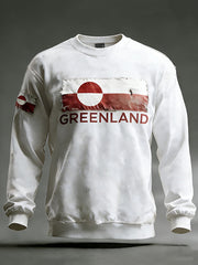 Men's Greenland Print Casual Sweatshirt