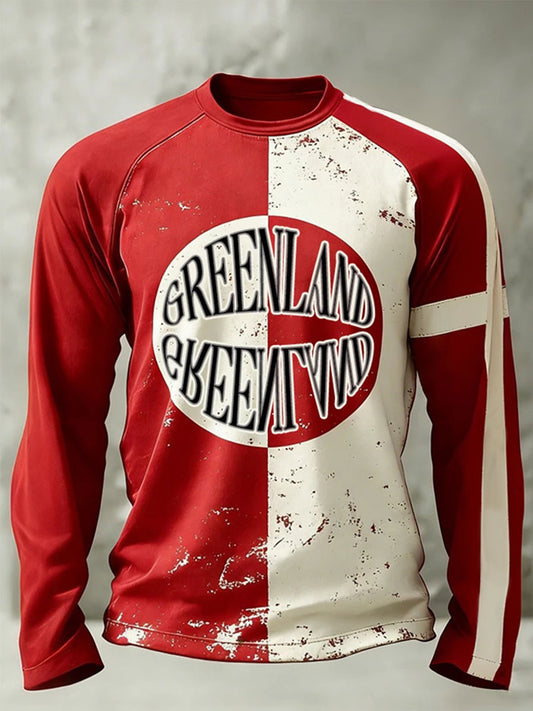 Men's Greenland Printed Casual T-Shirt