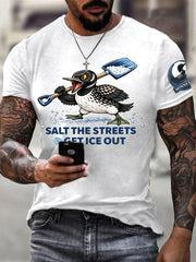 Men's Minnesota Loon Salt the Streets Get ICE Out  Short Sleeve T-shirt