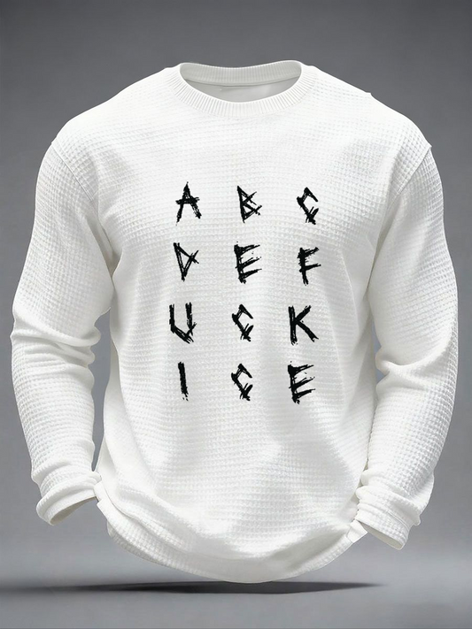 Men's Anti ICE Protest Rally Minnesota Waffle Long Sleeve T-Shirt