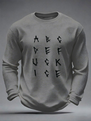 Men's Anti ICE Protest Rally Minnesota Waffle Long Sleeve T-Shirt