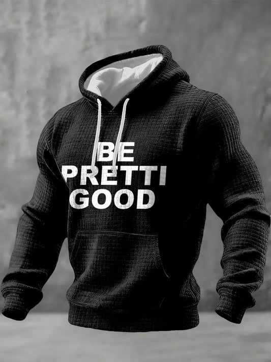 Men's Be Pretti Good Minneapolis Resist Checkered Cotton Hoodie