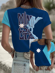 Women's Minnesota Strong Graphic Casual T-Shirt