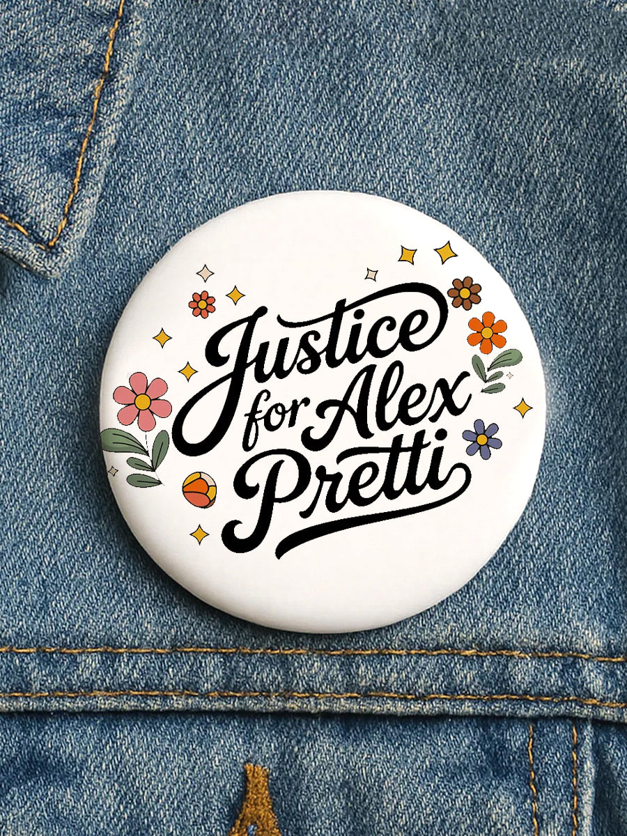 🔥Buy 4, get 1 free，Buy 7, get 2 free🔥Justice for Alex Pretti Pin Minneapolis Resist