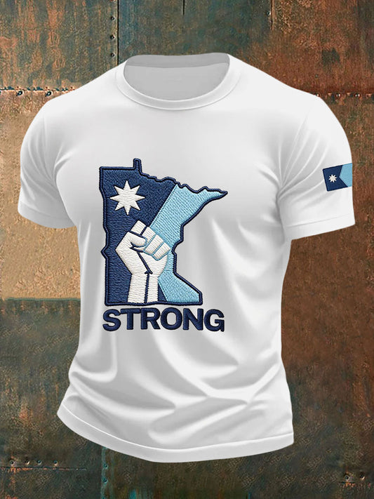 Men's Minnesota Strong Printed Casual T-Shirt