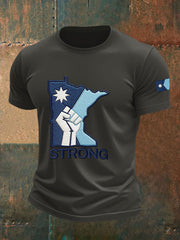 Men's Minnesota Strong Printed Casual T-Shirt