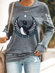 Women's Justice Not Silence Be Good Be Pretti Anti ICE Sweatshirt