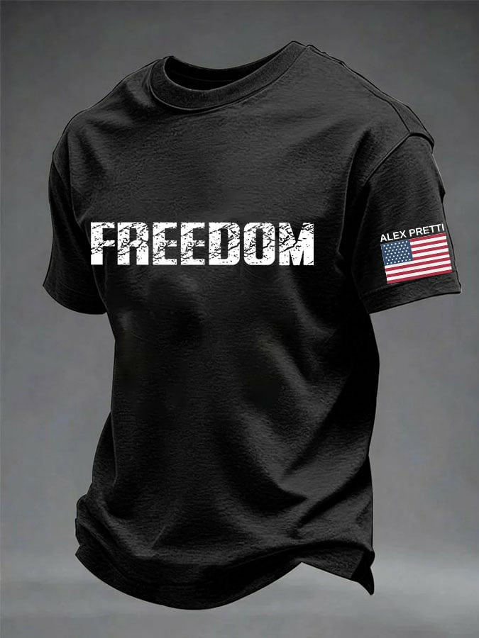 Men's Freedom Alex Pretti Printed T-shirt