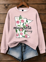 Women's Minnesota Strong Print Sweatshirt