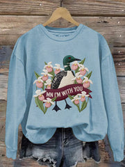 Women's Minnesota I'M With You Print sweatshirt