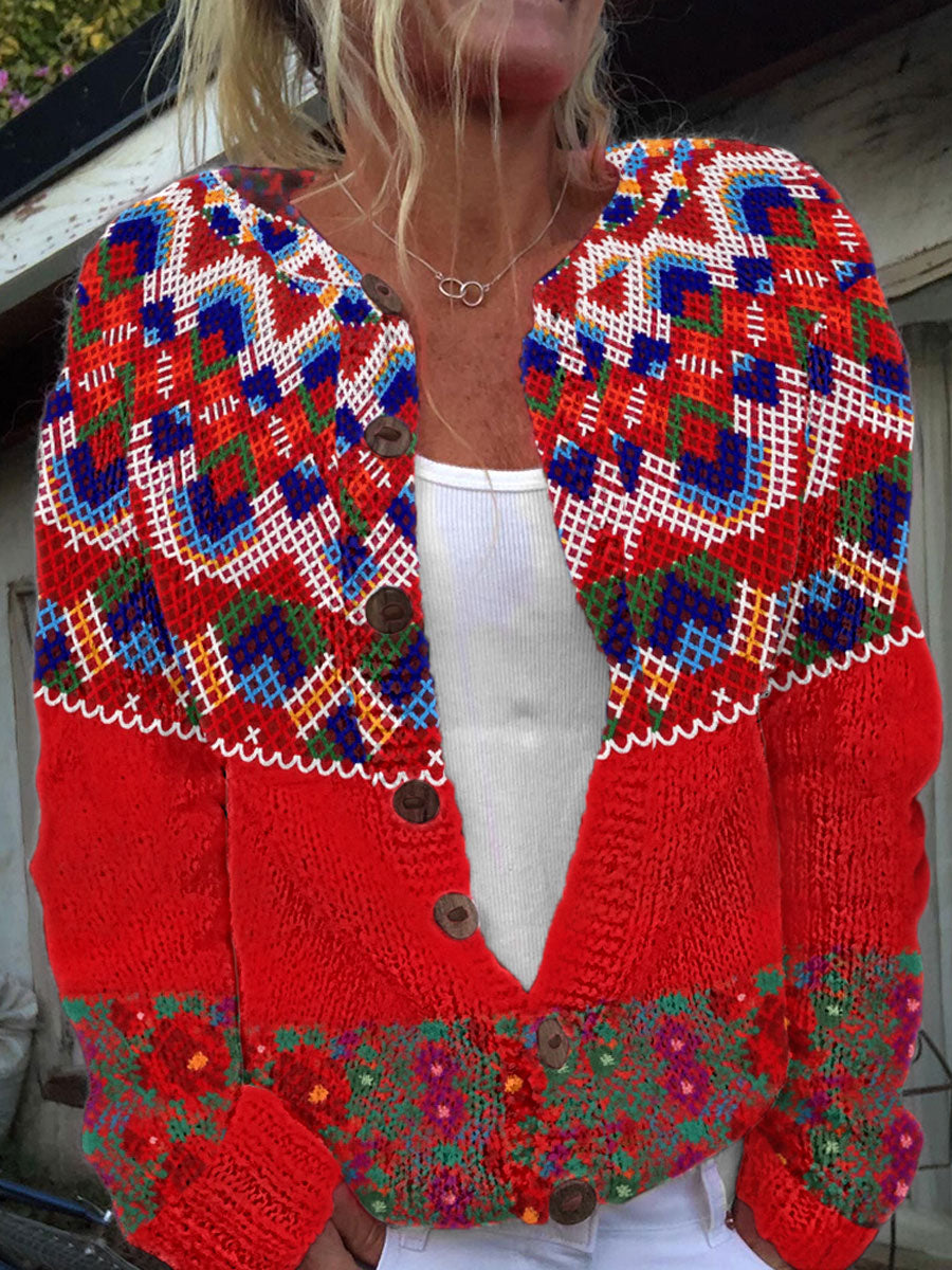 Women's Greenland Traditional Pattern Coat