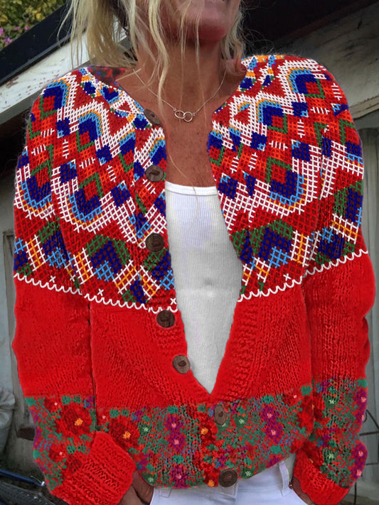 Women's Greenland Traditional Pattern Coat