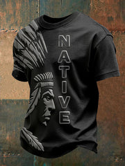 Men's Gathering of Nations Pow Wow Indian Native Art  Print T-shirt