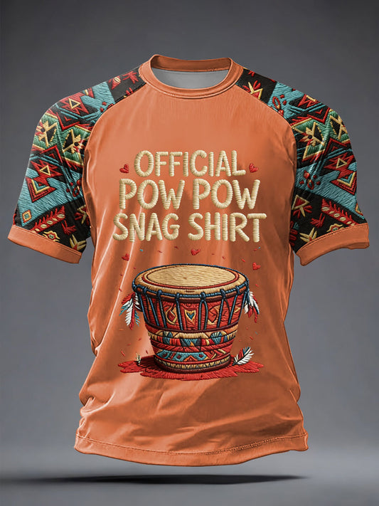 Men's Gathering of Nations Pow Wow Indian Native Art  Print short sleeve t-shirt