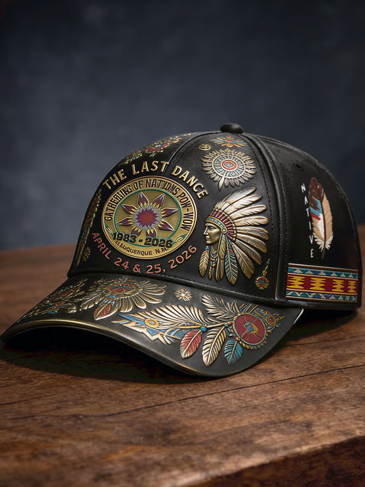 Unisex GON Pow-Wow Indian Art Printed Hat