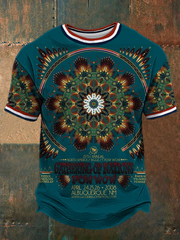Men's GON Pow-Wow Indian Art Printed short sleeves t-shirt