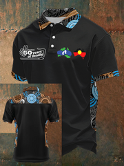 Men's AU 50 Years of Deadly NAIDOC Week Aboriginal Culture Printed polo shirt