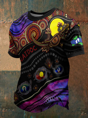 Men's AU 50 Years of Deadly NAIDOC Week Aboriginal Culture Printed short sleeves t-shirt