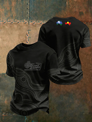 Men's AU 50 Years of Deadly NAIDOC Week Aboriginal Culture Printed short sleeves t-shirt