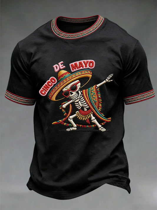 Men's Cinco de Mayo Printed Casual T-Shirt
