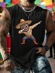 Men's Cinco de Mayo Printed Casual Vest