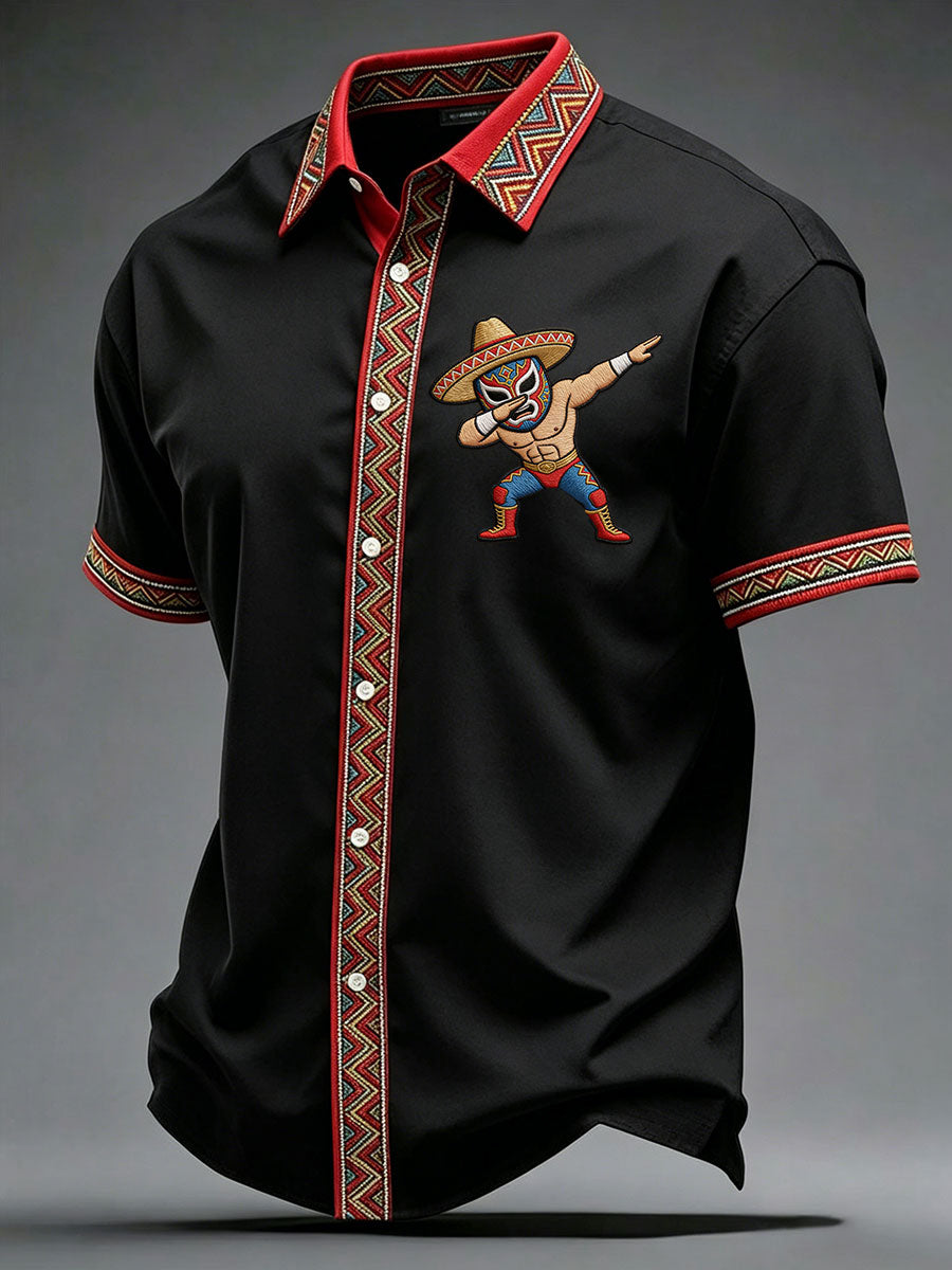 Men's Cinco de Mayo Printed Casual Shirt