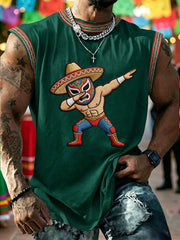 Men's Cinco de Mayo Printed Casual Vest
