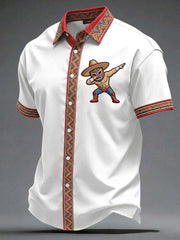 Men's Cinco de Mayo Printed Casual Shirt