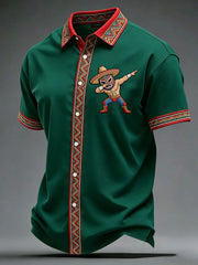 Men's Cinco de Mayo Printed Casual Shirt