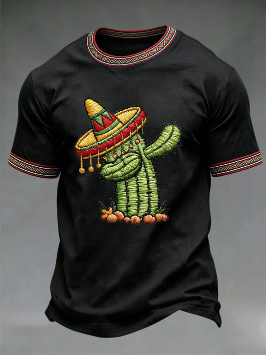 Men's Cinco de Mayo Printed Casual T-Shirt