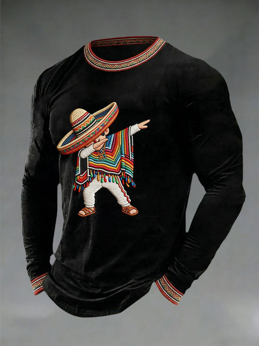 Men's Cinco de Mayo Printed Casual T-Shirt