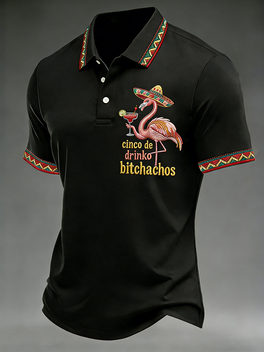 Men's Cinco De Mayo Print Short-Sleeve Top