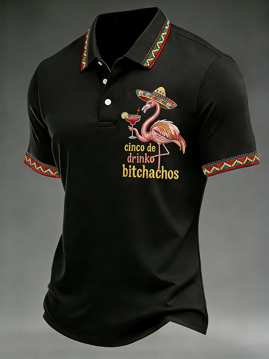 Men's Cinco De Mayo Print Short-Sleeve Top