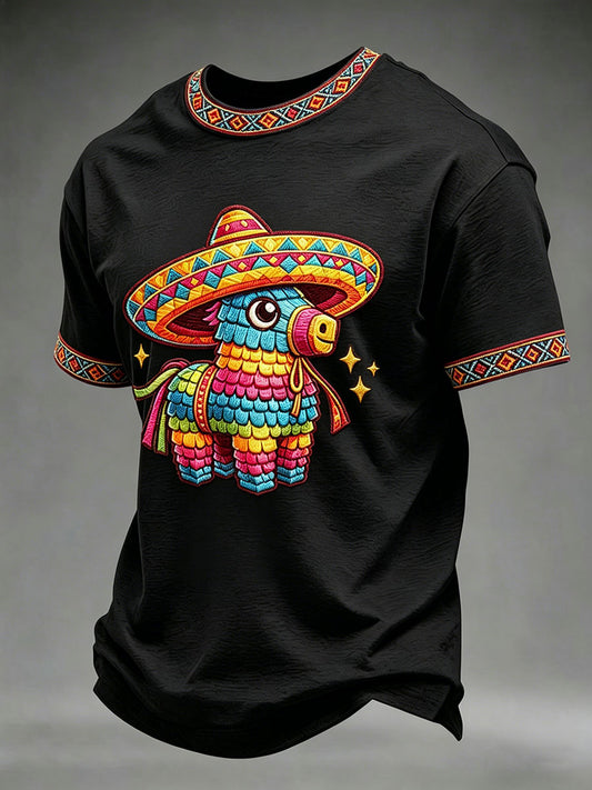 Men's Cinco de Mayo Printed Casual T-Shirt