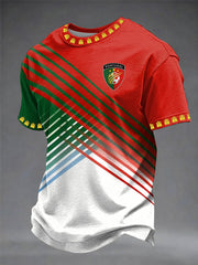 Men's Portuguese Football Printed T-shirt