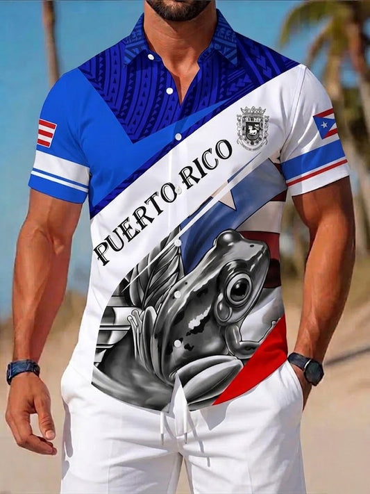 Men's Puerto Rico Printed Shirt