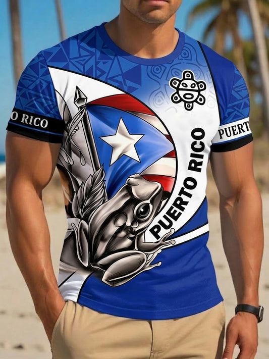 Men's Puerto Rico Printed T-shirt