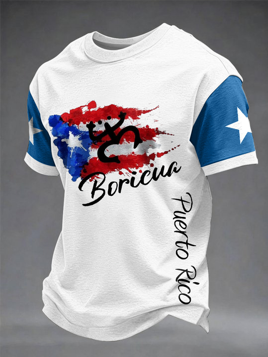 Men's Puerto Rico Printed short sleeves t-shirt
