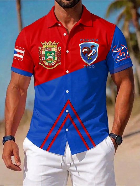 Men's Puerto Rico Printed Shirt