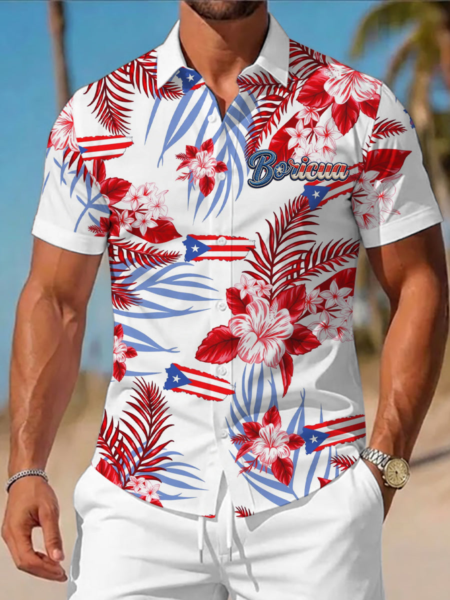 Men's Puerto Rico Printed Shirt