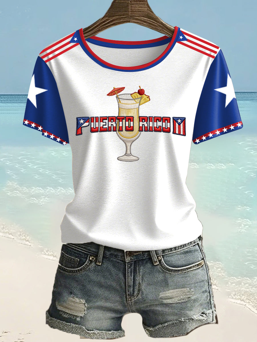 Women's Puerto Rico Printed T-shirt